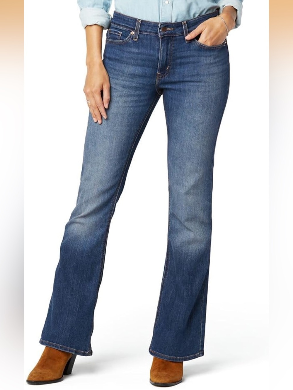 Signature by Levi Strauss Women’s Dark Blue Boot Cut Jeans